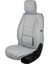 Fiat Egea Cross Uyumlu Yarı Deri Oto Koltuk Kılıfı Ön/arka Set Asya Series (Gri) 4