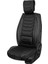 ford Escort Uyumlu Yarı Deri Oto Koltuk Kılıfı Ön/arka Set Asya Series (Siyah) 5