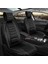Fiat Egea Cross Uyumlu Yarı Deri Oto Koltuk Kılıfı Ön/arka Set Asya Series (Siyah) 1