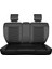 seat Cordoba Uyumlu Yarı Deri Oto Koltuk Kılıfı Ön/arka Set Asya Series (Siyah-Beyaz) 2