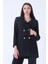 Lacivert Astarlı Düğme Kapamalı Blazer Ceket 0105123.02 2