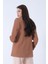 Sütlü Kahve Vatkalı Astarlı Blazer Ceket 0105110.374 5