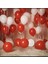 Pastel Kırmızı Beyaz Latex Balon 25 Adet 1