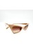 Kadın Cat Eye Sunglasses Güneş Gözlüğü Pudra 2