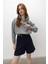 Şardonlu Yale Nakış Baskılı Crop Sweatshirt 1