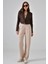 Kahve Kruvaze Crop Blazer Ceket 2