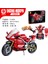 Fangcheng 9301-4 Motosiklet Motosiklet Yarış Helikopteri Montaj Modeli Çocuk Montajlı Yapı Taşı Oyuncak Hediye Fangcheng 9306 Kırmızı Çift Değişimli Motosiklet [594 Parçacık] (Yurt Dışından) 1