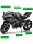 1/12 Kawasaki H2R Simülasyon Alaşım Motosiklet Modeli Çocuk Pürüzsüz Oyuncak Motosiklet Modeli Bmw Mavi ve Beyaz Tabanı ile (Yurt Dışından) 2