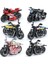 Çocuk Oyuncakları Erkek Bebek Simülasyon Harley Motosiklet Modeli Süsler Alaşım Geri Çekilebilir Oyuncak Araba Mavi Sedefli (Yurt Dışından) 5
