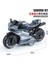 Alaşım Geri Çekilebilir Motosiklet Statik Model Süsler Ağır Sanayi Motosiklet Oyuncak Simülasyon Yarış Anahtarlık Gri Cady (Yurt Dışından) 1