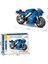 Yapı Taşları Harley Motosiklet Motosiklet Modeli Çocuk Eğitici Montaj Oyuncak Kawasaki Çocuk Hediye Mclaren Spor Araba [288 Parçacık] (Yurt Dışından) 4