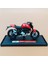 Meritor Ducati Kawasaki H2R Motosiklet R1 Modeli Simülasyon Alaşım Motosiklet Süsleri Koleksiyonu Ducati Monster+-Kırmızı (Yurt Dışından) 1