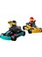 ® City Go-Kartlar ve Yarış Sürücüleri 60400 - 5 Yaş & Üzeri Çocuklar için Yaratıcı Oyuncak Yapım Seti (99 Parça) 2