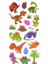 Sticker Kabartmalı Stiker Defter, Planlayıcı Etiket (LRF-001) - 17X9 cm - Dinazor, Bebek Dinozor 2