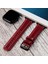 Apple Watch Deri Kordon 42MM 44MM 45MM 49MM 3 / 4 / 5 / 6 / Se / 7 / 8 / 9 Ultra Ultra 2 Deri Kayış Kırmızı 2