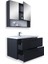 Batum 80 Cm Antrasit MDF Banyo Dolabı Seti 2