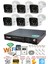 6 Kameralı 5mp Lens 1080P 2mp Color Görüntü 8 Warm LED Gece Görüş Fullhd Güvenlik Kamera 5525W 1tb 2