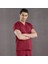 Bordo Doktor Hemşire Forması Medikal Forma Cerrahi Takım Ince Kumaş 2
