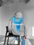 Oversize Paradise Baskılı Hoodie Gri 1