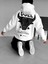 Oversize Bull Baskılı Hoodie Beyaz 4