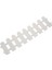 Adet 50X13CM Beyaz Plastik Ağaç Çit Avlu Kapalı Bahçe Çiti Anaokulu Çiçek Bahçesi Sebze Beyaz Dekor (Yurt Dışından) 1
