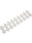 Adet 50X13CM Beyaz Plastik Ağaç Çit Avlu Kapalı Bahçe Çiti Anaokulu Çiçek Bahçesi Sebze Beyaz Dekor (Yurt Dışından) 3