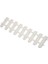 3 Adet 50X13CM Beyaz Plastik Ağaç Çit Avlu Kapalı Bahçe Çiti Anaokulu Çiçek Bahçesi Sebze Beyaz Dekor (Yurt Dışından) 2