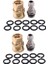 2x Basınçlı Yıkama Adaptörü Seti, 20 Paket O-Ringli 1/4 Inç Hızlı Bağlantı Kesme KITI.5000 Psi (Yurt Dışından) 2