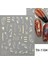 3D Altın Dalga Çizgi Tırnak Etiket Mermer Mavi Geometri Soyut Çiçekler Nail Art Kaydırıcılar Çıkartmaları Folyo Manikür Süslemeleri Chth (Yurt Dışından) 4