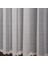 Taç Balık Sırtı Desen 1/2,5 Normal Pile Tül Perde Tek Kanat - Ekru - Vizon 100 x 250 cm 3