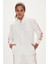 Kate Full-Zip Off-White Beyaz Fermuarlı Kadın Sweatshirt 3