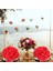 8 "(20 Cm) Düğün Süslemeleri Yapay Gül Ipek Çiçek Topu Centerpieces Nane Dekoratif Asılı Çiçek Topu Şarap (Kırmızı) (Yurt Dışından) 4