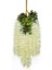 48 Paket (43,2 Ft) Yapay Wisteria Asma Sahte Wisteria Asılı Çelenk Ipek Uzun Asılı Çalı Çiçekleri Dize (Beyaz) (Yurt Dışından) 2