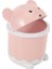 3x Yaratıcı Sevimli Masaüstü Çöp Masaüstü Kapaklı Küçük Kağıt Sepeti Mini Çevirme Plastik Çöp Tenekesi Pembe (Yurt Dışından) 4