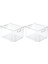 2x 29X20X15 cm Akrilik Şeffaf Buzdolabı Saklama Kutusu Masaüstü Yurdu Banyo Saklama Kutusu (Yurt Dışından) 2