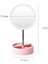Taşınabilir LED Makyaj Aynası USB Şarjlı Makyaj Aynası Depolama Tabanı Güzellik Masaüstü Makyaj Aynası (Kremsi Beyaz) (Yurt Dışından) 4