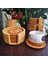 6 Parçalı Set Rattan Çay Altlığı Çay Töreni Pot Tutucu Rattan Kase Pedi Pot Pedi Pot Pedi Isı Yalıtım Pedi (Yurt Dışından) 2