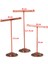 2x Taşınabilir Küpe Takı Vitrin Rafı Damızlık Kolye Organizatör Süs T Bar Askı Vitrin Tutucu Standı Bronz (Yurt Dışından) 3