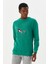 Erkek Sweatshirt Yeşil M500235 3