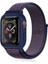 Apple Watch 41 mm Hasırlı Cırtcırtlı Kasalı Kordon 2/3/4/5/6/7/8 Azn-Kasalı 1