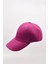Kadın Fuşya Yünlü Kışlık Beyzbol Kep Şapka 2