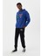Erkek Sweatshirt Kapüşonlu Mavi M500229 2