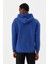 Erkek Sweatshirt Kapüşonlu Mavi M500229 5