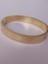 Çelik Yonca Detay Gold Kelepçe Bileklik (Çap: 6 Cm) 2