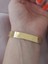 Çelik Yonca Detay Gold Kelepçe Bileklik (Çap: 6 Cm) 4