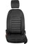 Seat Arona Uyumlu Deri Oto Koltuk Kılıfı Ön-Arka Tam Set Aysa Series (Siyah) 5