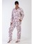 Kadın Polar Tamamı Düğmeli Uzun Kol Pijama Takım 2