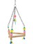 CLZ205 Renkli Boncuklu ve Üçgen Zilli Kuş Salıncağı 11-16 cm 2
