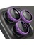 Buff iPhone 14 Pro Max / 14 Pro Neon Metal Lens Koruyucu Purple 2