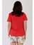 Pamuklu Kadın Büyük Beden Kısa Kol Şortlu Pijama Takım 4